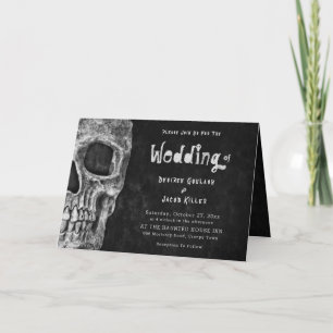 Gothic Skull Head Halloween Wedding
