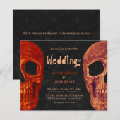 Gothic Skull Head Oranje Black Halloween Budget (Voorkant / Achterkant)