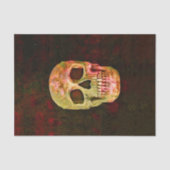 Gothic Skull Head Red Green Decoupage Tissuepapier (Voorkant)