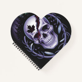 Gothic Skull Heart Notitieboek
