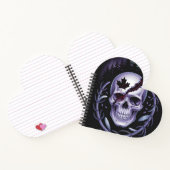 Gothic Skull Heart Notitieboek (Binnen)