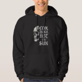 Gothic Skull Hoodie Cool zo heet als de zon (Voorkant)