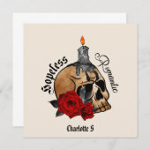 Gothic Skull Hopeless Romantic (Voorkant / Achterkant)