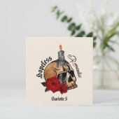 Gothic Skull Hopeless Romantic (Staand voorkant)