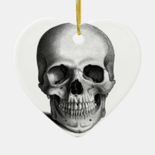 Gothic Skull Horror Fantasy Keramisch Ornament