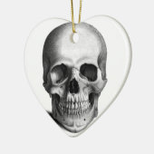 Gothic Skull Horror Fantasy Keramisch Ornament (Links)