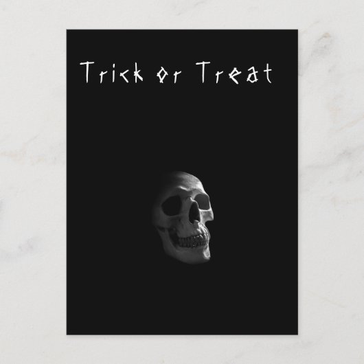 Gothic Skull Horror Gothic Dood Briefkaart (Voorkant)