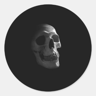 Gothic Skull Horror Gothic Dood Ronde Sticker