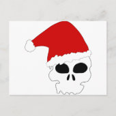 gothic skull kerstmis feestdagenkaart (Voorkant)