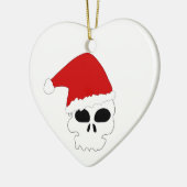 gothic skull kerstmis keramisch ornament (Links)