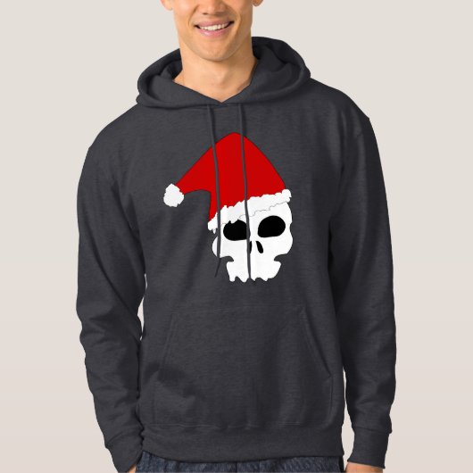 gothic skull kerstmis mannen hoodbroek hoodie (Voorkant)