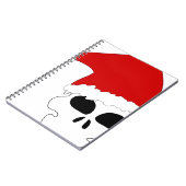 gothic skull kerstmis notitieboek (Linkerzijde)