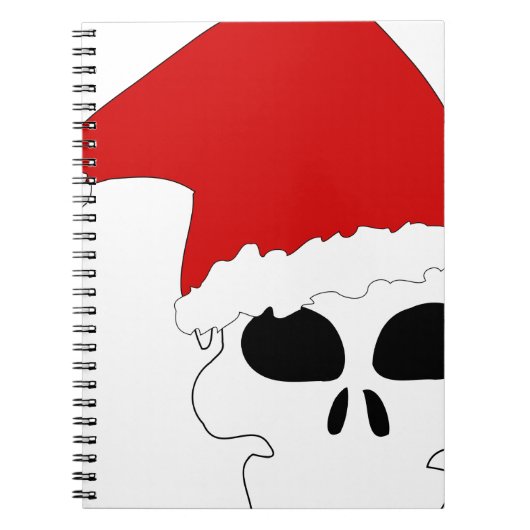 gothic skull kerstmis notitieboek (Voorkant)