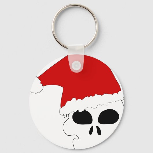 gothic skull kerstmis sleutelhanger (Voorkant)