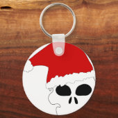 gothic skull kerstmis sleutelhanger (Voorkant)