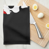 gothic skull kerstmis theedoek (Quarter Fold)