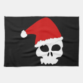 gothic skull kerstmis theedoek (Horizontaal)