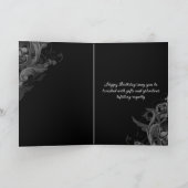 Gothic Skull King: Donkere Baroque Regal Birthday Kaart (Binnen)