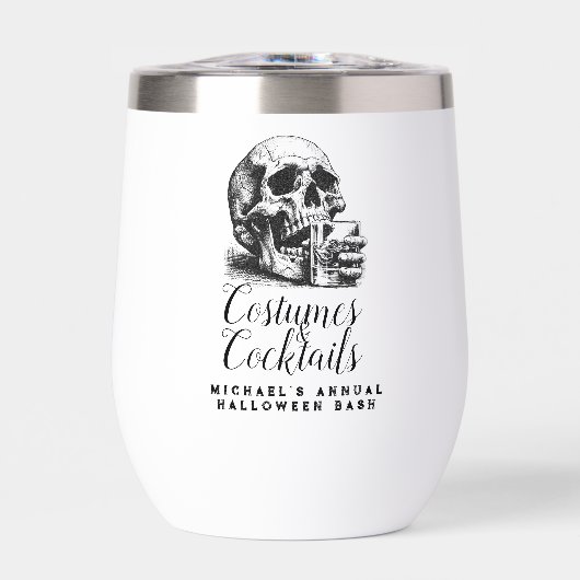 Gothic Skull Kostuums & Cocktails Halloween Party (Voorkant)