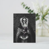 Gothic Skull Lady Briefkaart (Staand voorkant)
