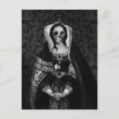 Gothic Skull Lady Briefkaart (Voorkant)