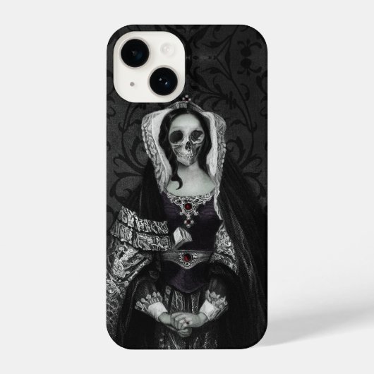 Gothic Skull Lady iPhone Hoesje (Achterkant)