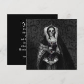 Gothic Skull Lady Kaart (Voorkant / Achterkant)