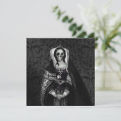 Gothic Skull Lady Kaart (Staand voorkant)