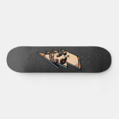 Gothic Skull Lightning Skeleton Head Trendy Cool Persoonlijk Skateboard (Horizontaal)