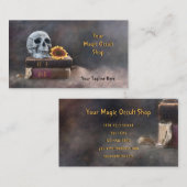 Gothic Skull  Magic Occult Books Visitekaartje (Voorkant / Achterkant)