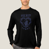 Gothic Skull MERIT Grafische Zwarte T-Shirt (Voorkant volledig)