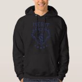 Gothic Skull MERIT Graphic Black Hoodie (Voorkant)