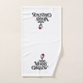 Gothic Skull Merry Christmas Badhanddoek Set Bad Handdoek (Handdoek)