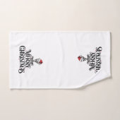 Gothic Skull Merry Christmas Badhanddoek Set Bad Handdoek (Handdoek)