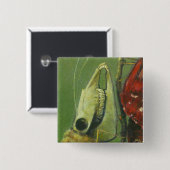 Gothic Skull Moth Button (Voorkant /achterkant)