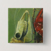 Gothic Skull Moth Button (Voorkant)