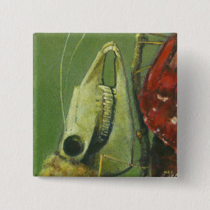 Gothic Skull Moth Button