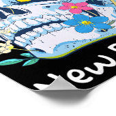 Gothic Skull Mushroom Flowers Every End Is A New B Poster (Hoek)