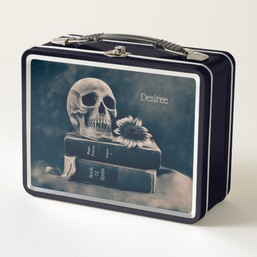 Gothic Skull  Old Books Cyanotype Macabre (Voorkant)