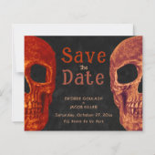 Gothic Skull Oranje Black, behalve het datumbudget (Voorkant)