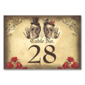 Gothic Skull paar dodelijke mooie tafelkaarten Kaart (Voorkant)