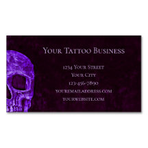 Gothic Skull Paars Burgundy Tattoo Shop
