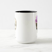 Gothic Skull Paarse Rozen Aangepast Mok (Midden)