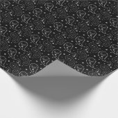 Gothic Skull Paisley Pattern Cadeaupapier (Hoek)