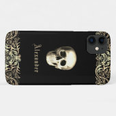 Gothic Skull Personalized Case-Mate iPhone Case (Achterkant (horizontaal))