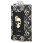 Gothic Skull Personalized Heupfles (Links)