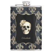 Gothic Skull Personalized Heupfles (Voorkant)