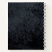 Gothic Skull Personalized Sketch Book Notitieboek (Achterkant)