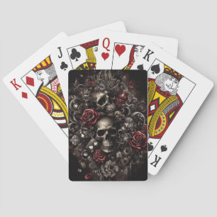 Gothic Skull Pokerkaarten