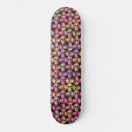Gothic Skull Pop Art Colorful Fun Design Persoonlijk Skateboard